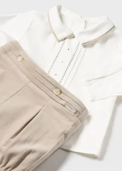Outlet Conjunto pantalón y camisa recién nacido Conjuntos