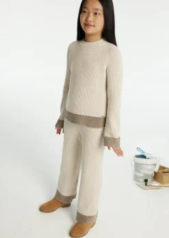 Flash Sale Conjunto pantalón y jersey tricot chica Conjuntos