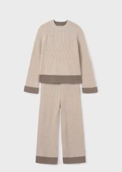 Flash Sale Conjunto pantalón y jersey tricot chica Conjuntos