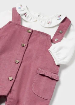 New Conjunto peto volantes y camiseta recién nacida Conjuntos
