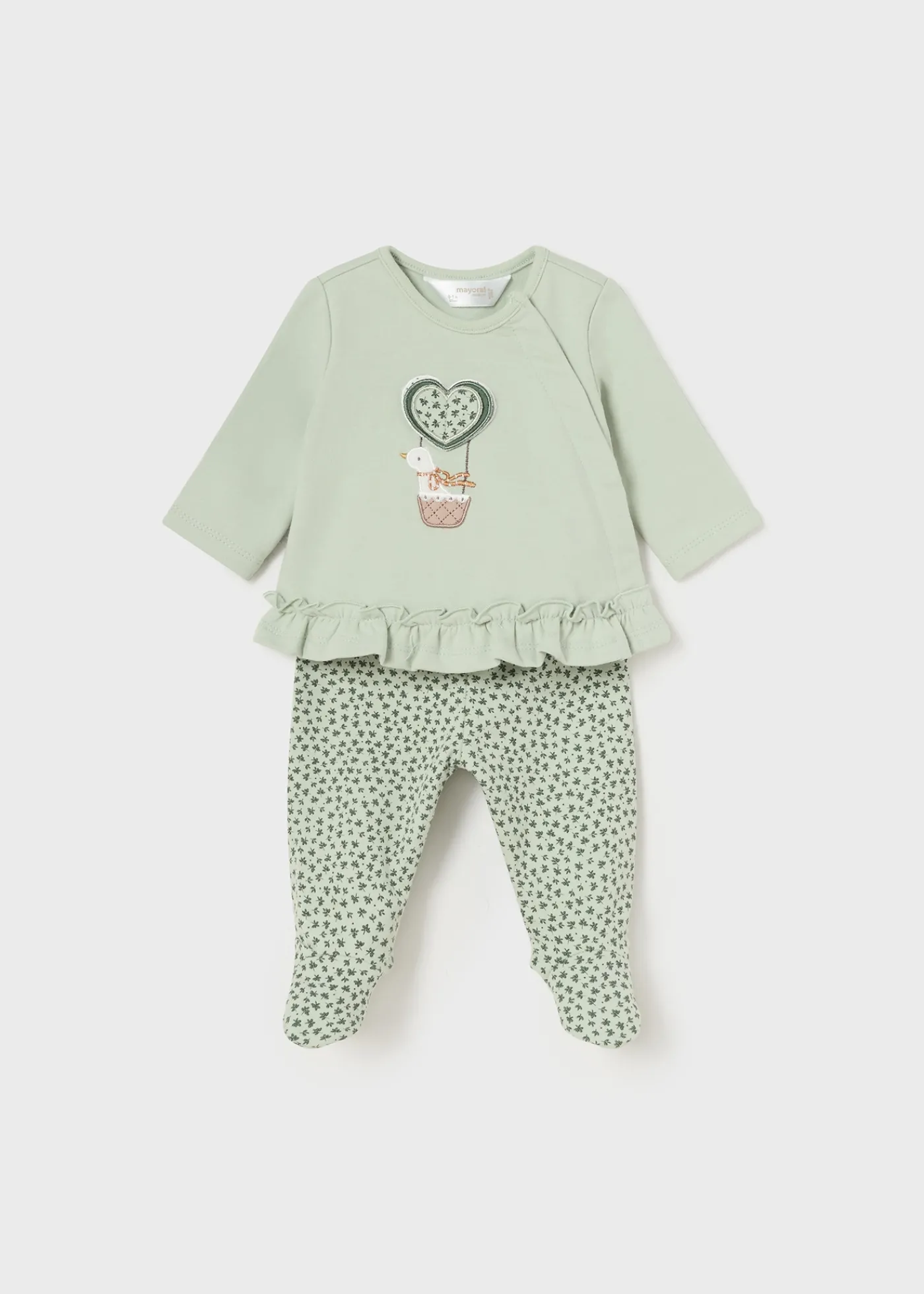 Cheap Conjunto polaina estampada y camiseta recién nacida Conjuntos