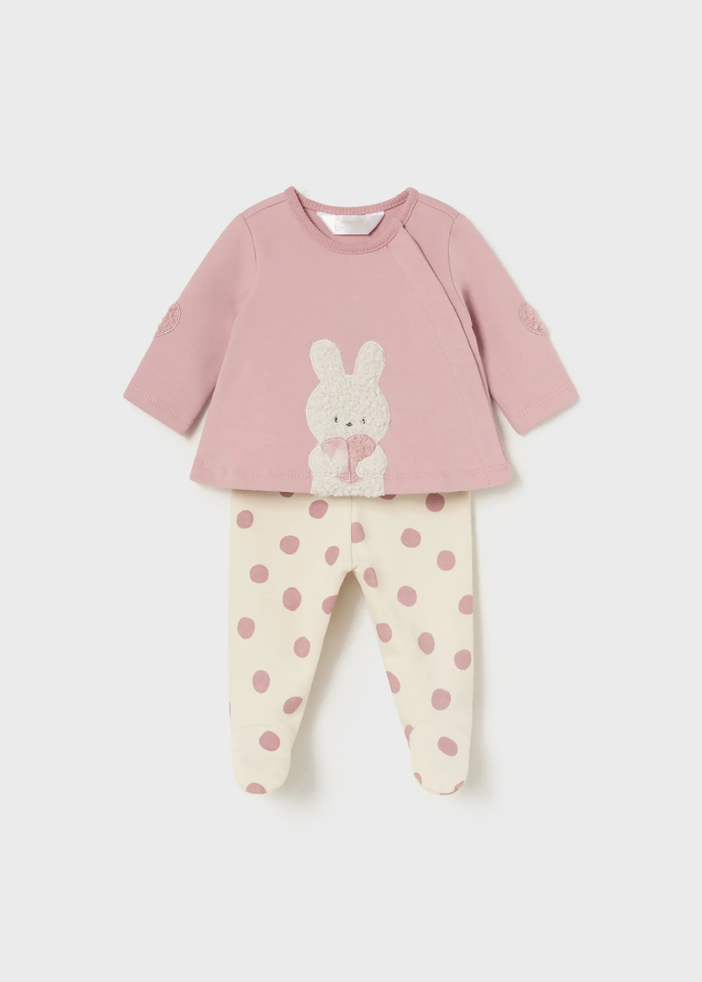 Shop Conjunto polaina estampada y camiseta recién nacida Conjuntos