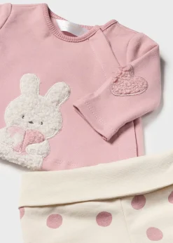 Shop Conjunto polaina estampada y camiseta recién nacida Conjuntos