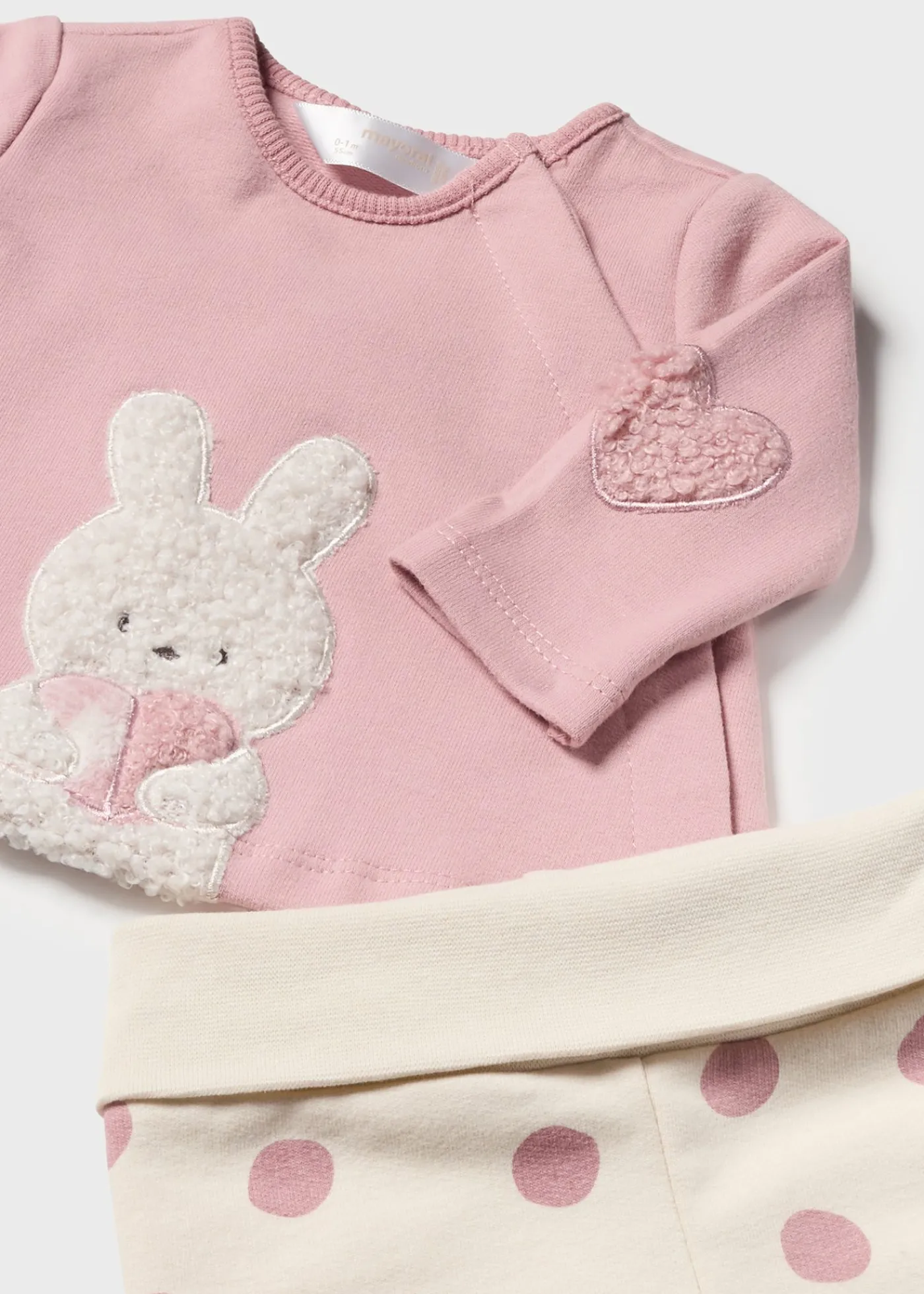 Shop Conjunto polaina estampada y camiseta recién nacida Conjuntos