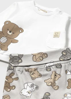 Cheap Conjunto polaina ositos y sudadera recién nacido Conjuntos