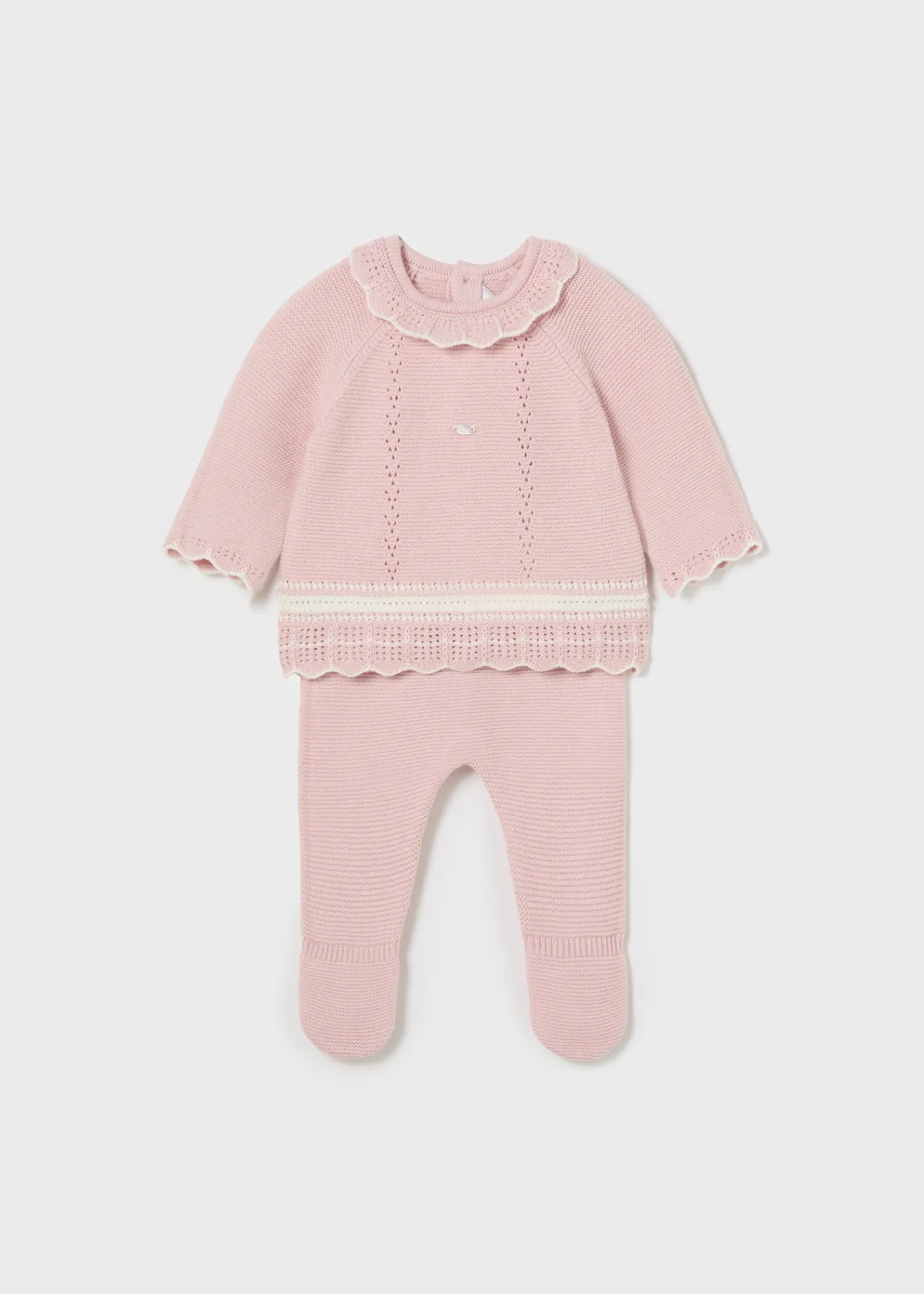 Online Conjunto polaina y jersey tricot recién nacida Conjuntos