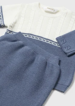 Online Conjunto polaina y jersey bicolor recién nacido Conjuntos
