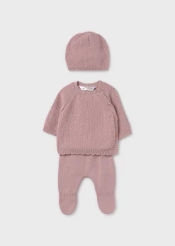 Online Conjunto regalo 3 piezas tricot bebé Regalos