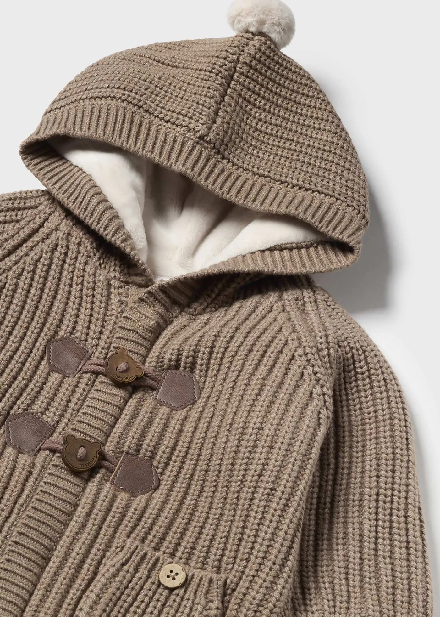 Shop Cárdigan forrado tricot recién nacido Rebecas