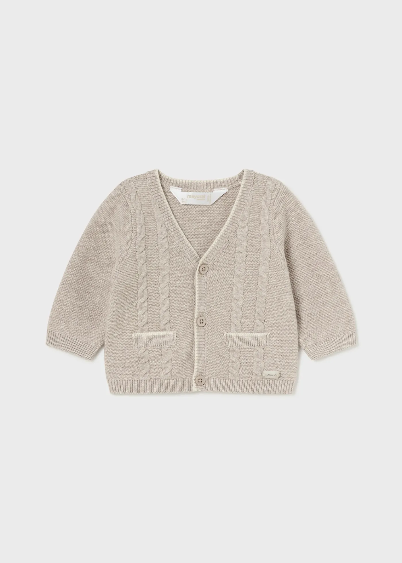 Flash Sale Cárdigan tricot contrastes recién nacido Rebecas|Jerséis Y Sudaderas