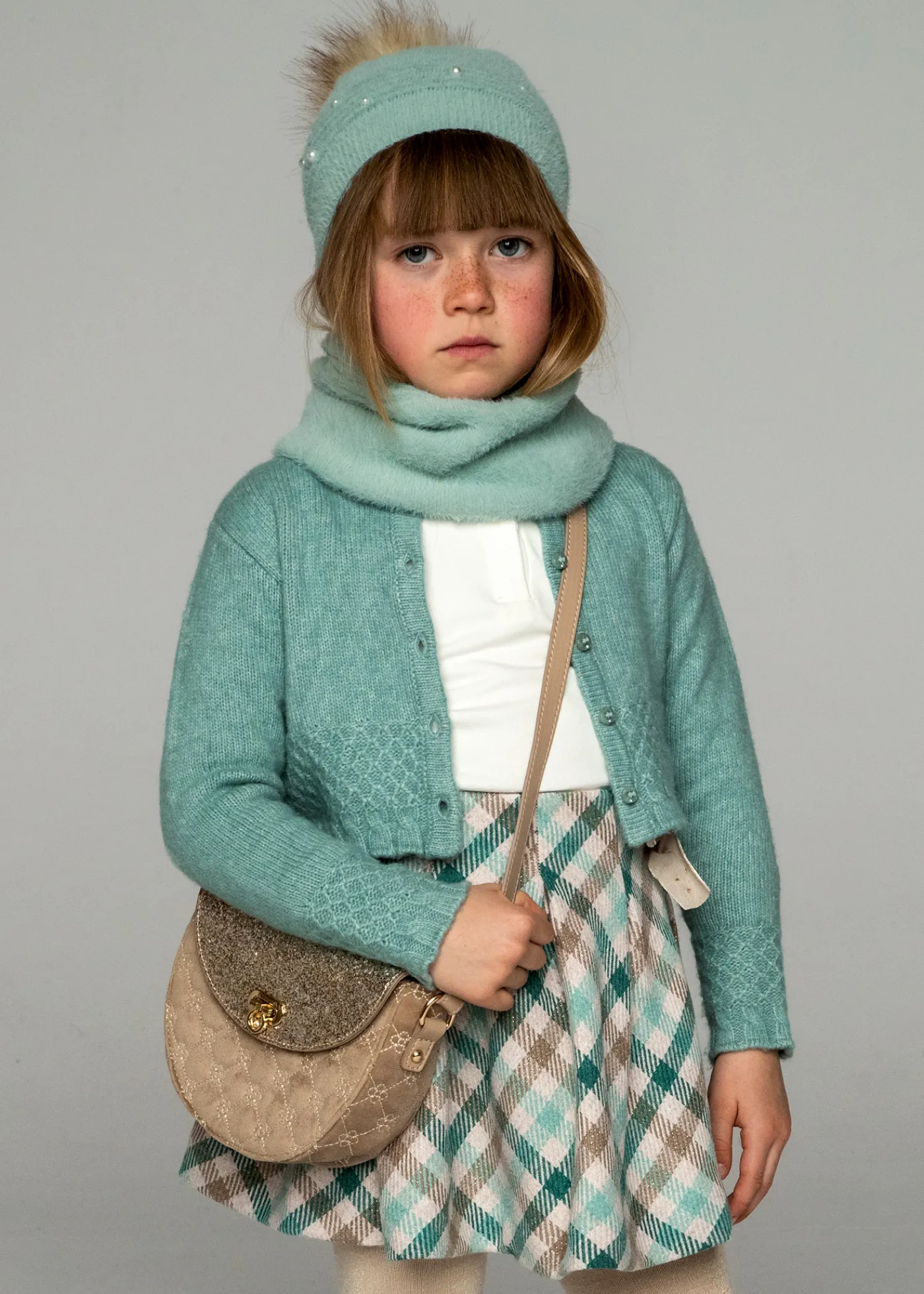 Cheap Falda cuadros con lazo niña Pantalones Y Faldas