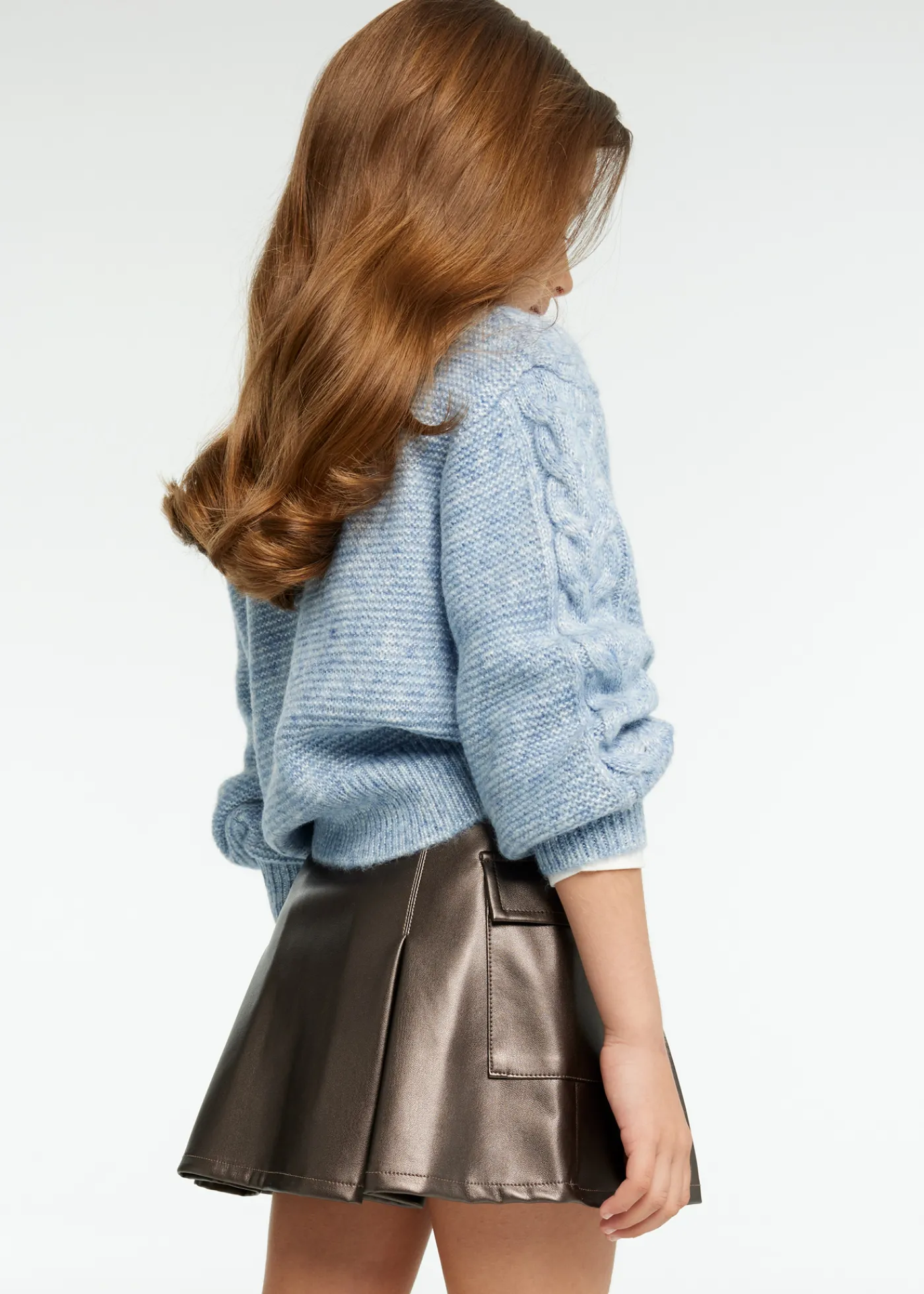 Clearance Falda polipiel cargo chica Pantalones Y Faldas