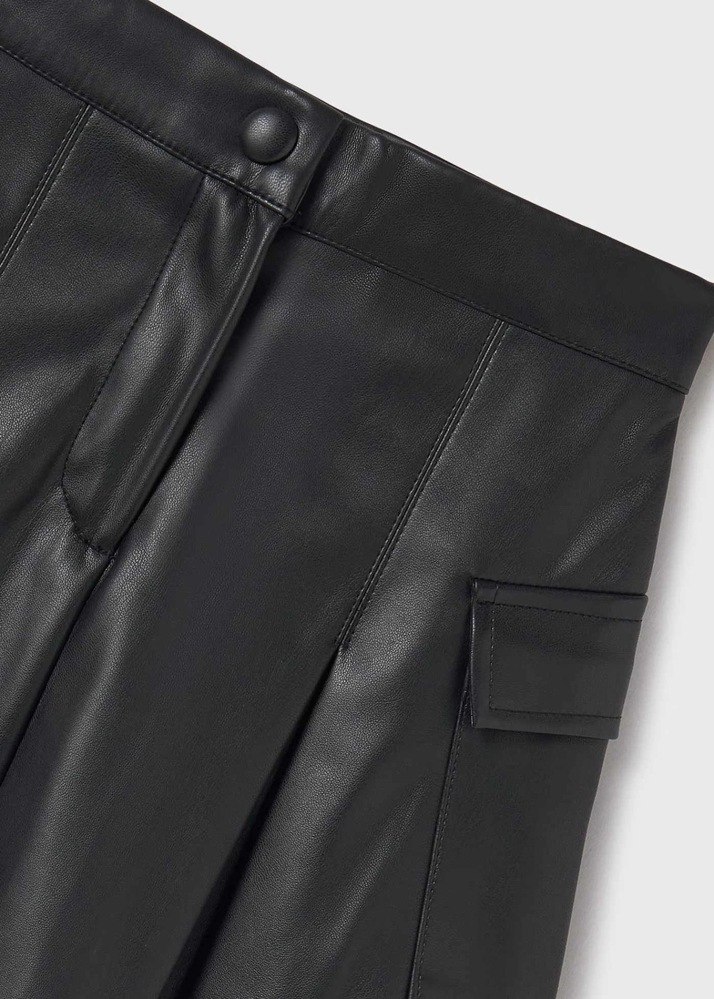 Hot Falda polipiel cargo chica Pantalones Y Faldas
