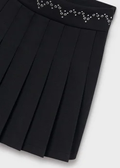 Flash Sale Falda tablas cinturilla decorada chica Pantalones Y Faldas