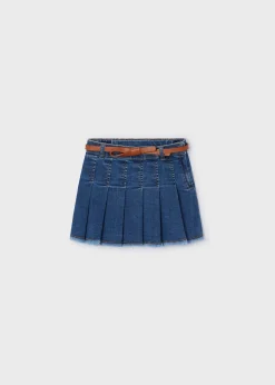 Best Sale Falda vaquera con cinturón niña Pantalones Y Faldas