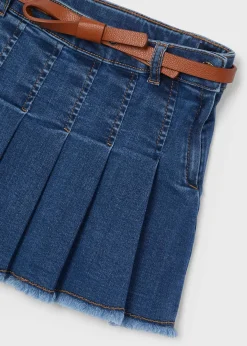 Best Sale Falda vaquera con cinturón niña Pantalones Y Faldas