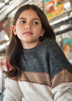 Best Sale Jersey bloques color chica Jerséis Y Sudaderas