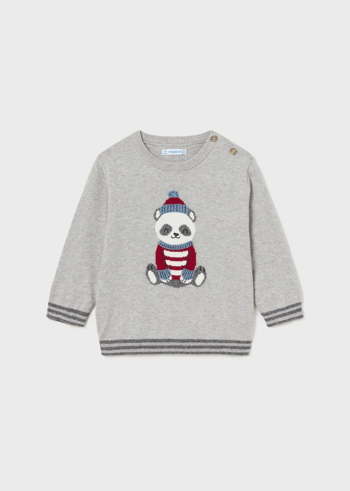 Clearance Jersey bordado intarsia bebé Jerséis Y Sudaderas