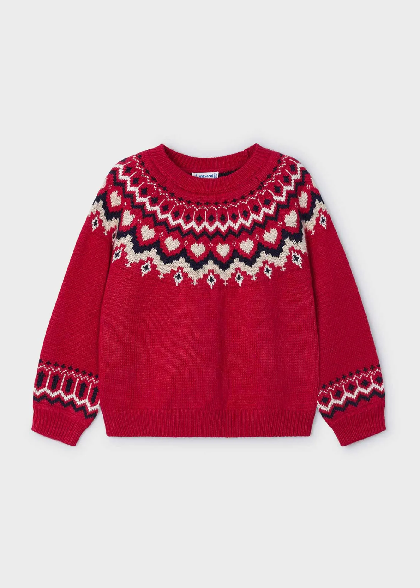 Best Sale Jersey cenefa jacquard niña Jerséis Y Sudaderas