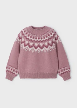 Best Jersey cenefa jacquard niña Jerséis Y Sudaderas