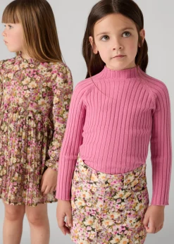 Flash Sale Jersey semicisne canalé niña Camisetas Y Polos