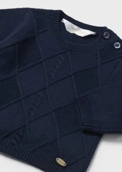 Hot Jersey trenza recién nacido Jerséis Y Sudaderas