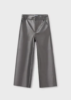 Best Pantalón acampanado polipiel chica Pantalones Y Faldas