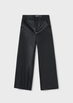 Best Sale Pantalón acampanado polipiel chica Pantalones Y Faldas