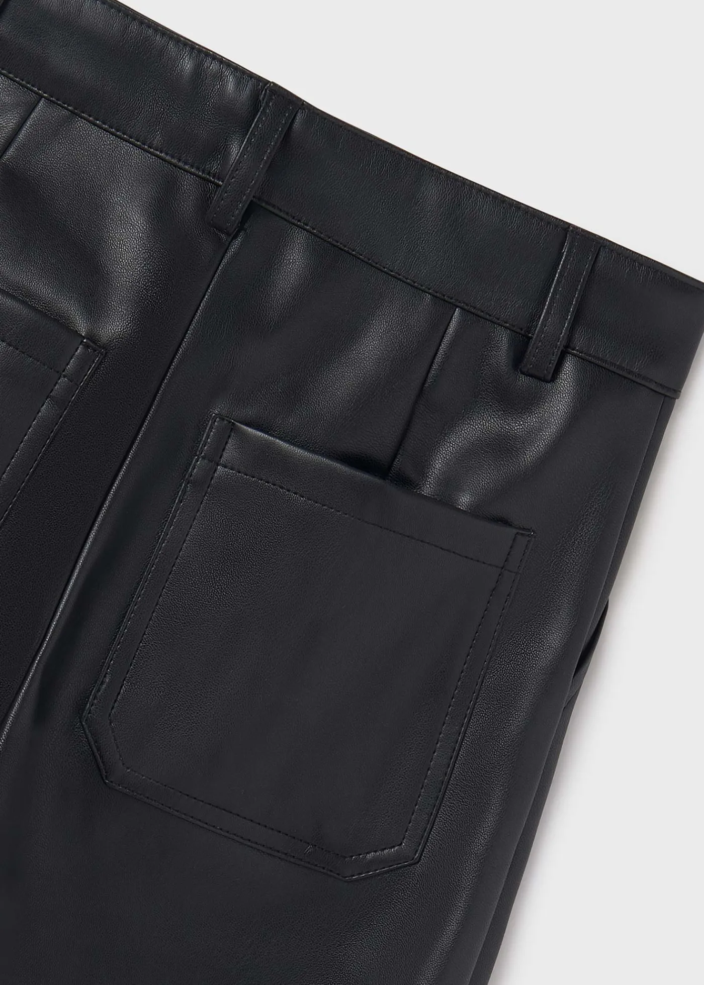 Best Sale Pantalón acampanado polipiel chica Pantalones Y Faldas