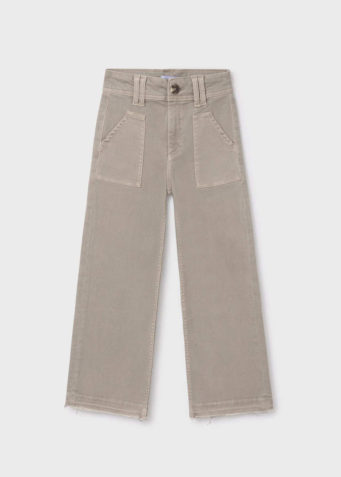 Hot Pantalón acampanado sarga chica Pantalones Y Faldas