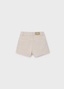 Online Pantalón corto básico sarga niña Pantalones Y Faldas
