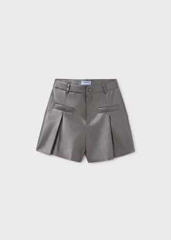 Online Pantalón corto polipiel chica Pantalones Y Faldas