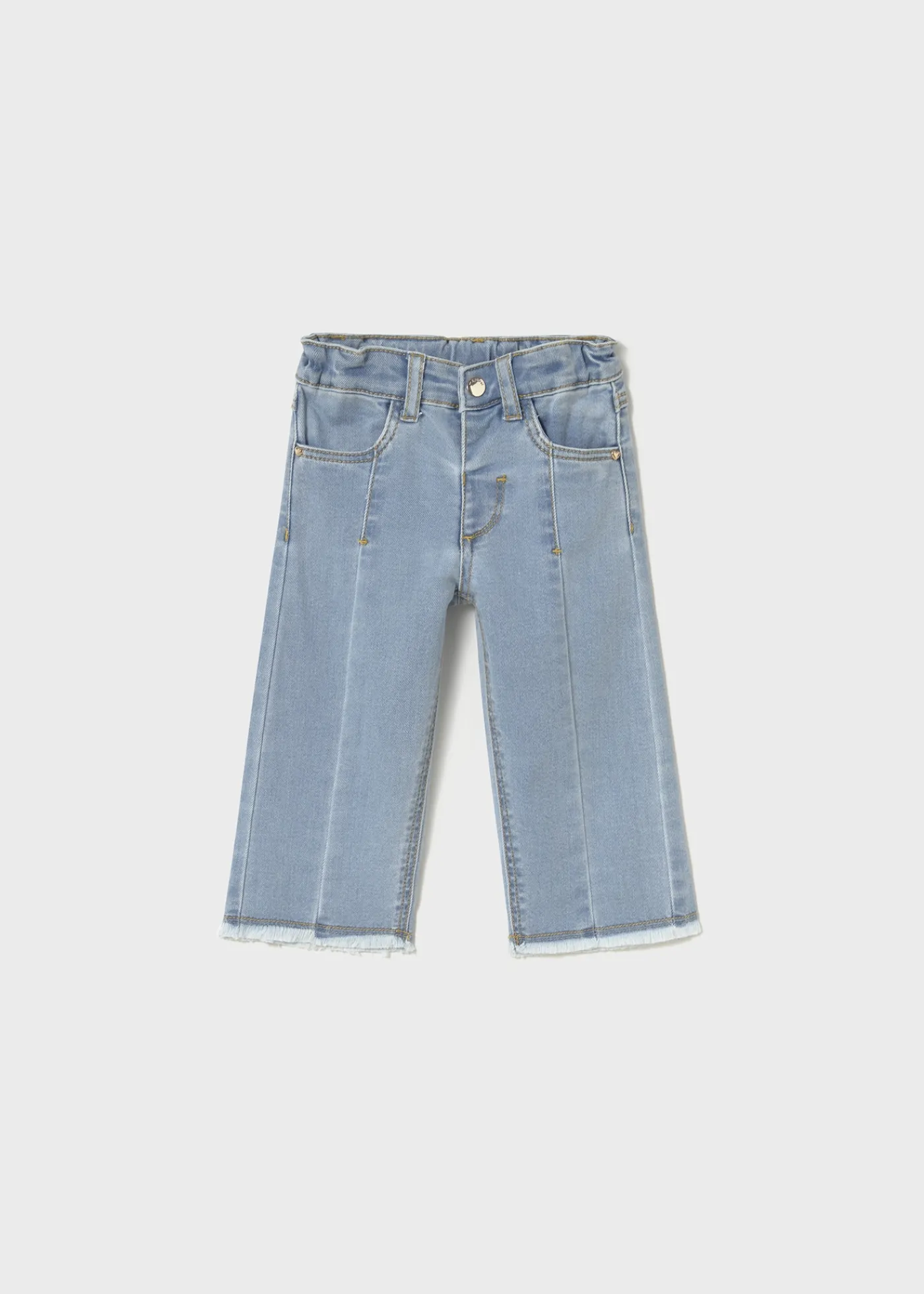 Online Pantalón largo vaquero acampanado bebé Pantalones Y Petos