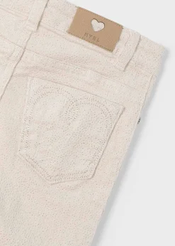 Hot Pantalón pana brillo pitillo niña Pantalones Y Faldas