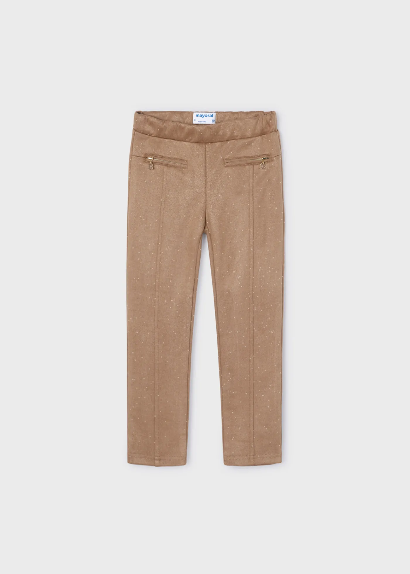 Fashion Pantalón pespuntes sarga niña Pantalones Y Faldas