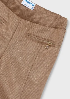 Fashion Pantalón pespuntes sarga niña Pantalones Y Faldas