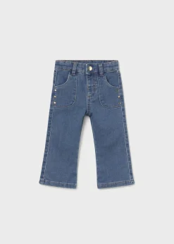 Online Pantalón vaquero acampanado bebé Pantalones Y Petos