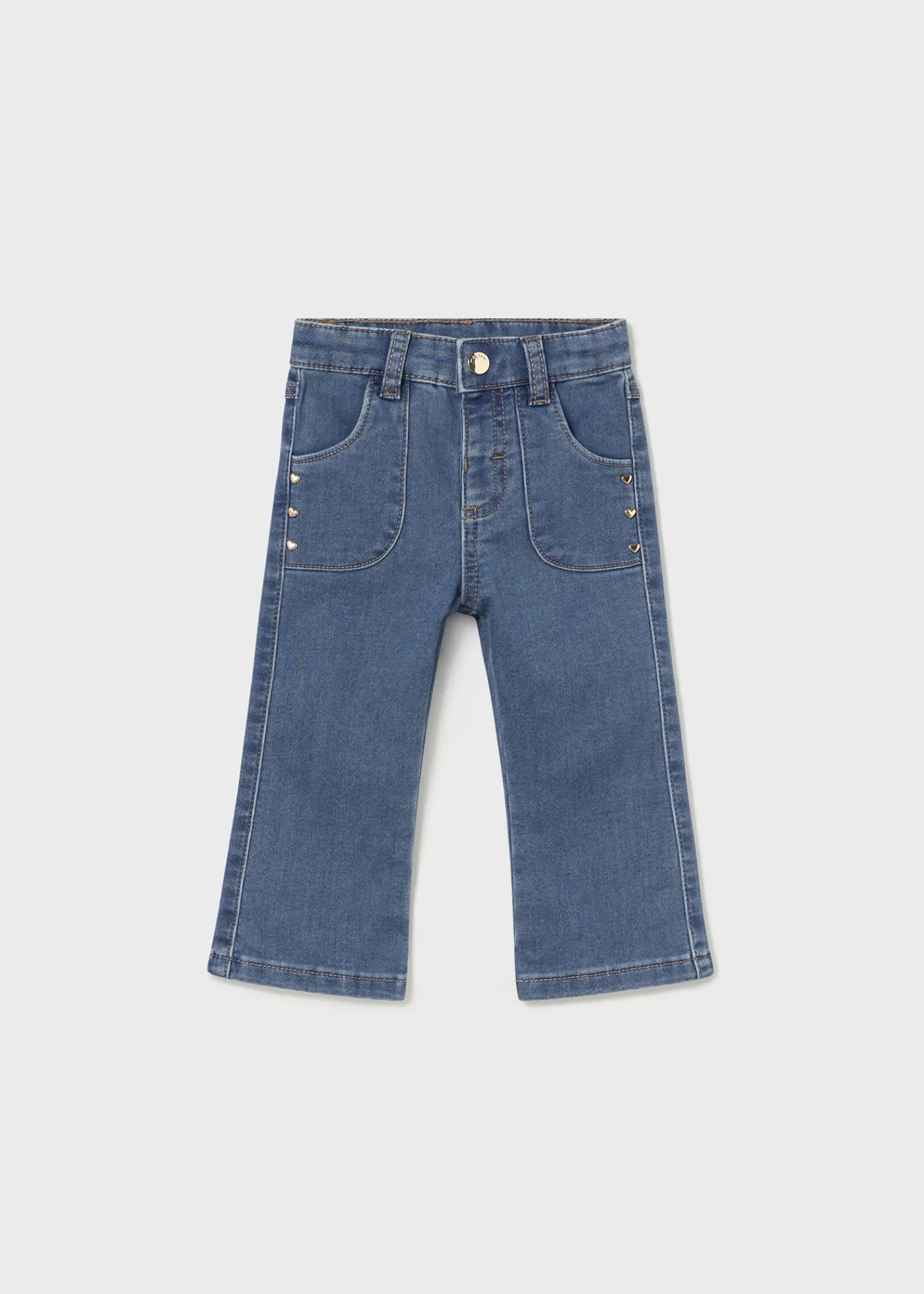 Online Pantalón vaquero acampanado bebé Pantalones Y Petos