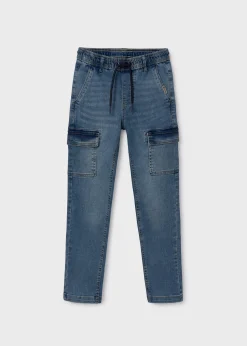 Online Pantalón vaquero cargo chico Pantalones