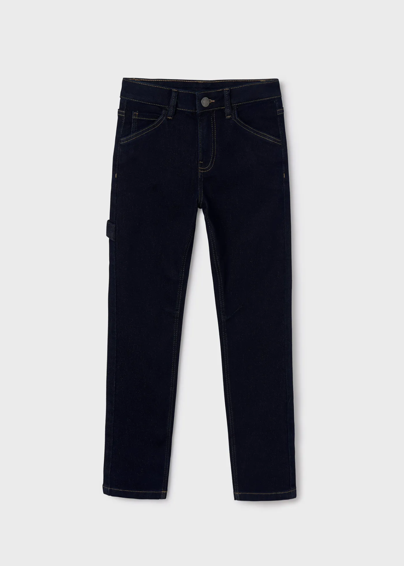 Discount Pantalón vaquero pespuntes recto chico Pantalones