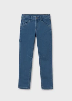 Sale Pantalón vaquero pespuntes recto chico Pantalones