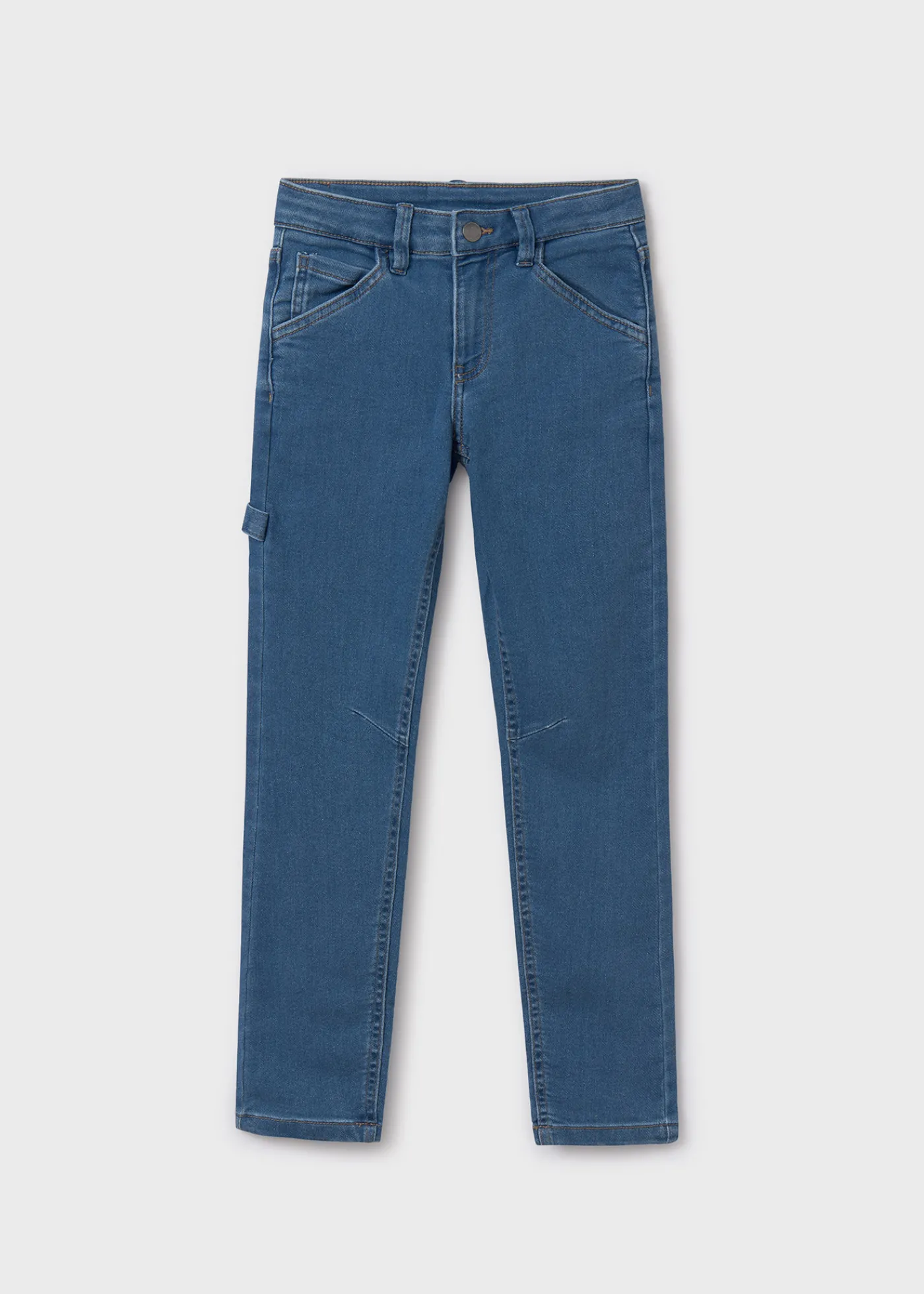 Sale Pantalón vaquero pespuntes recto chico Pantalones