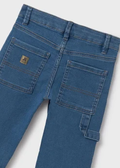 Sale Pantalón vaquero pespuntes recto chico Pantalones