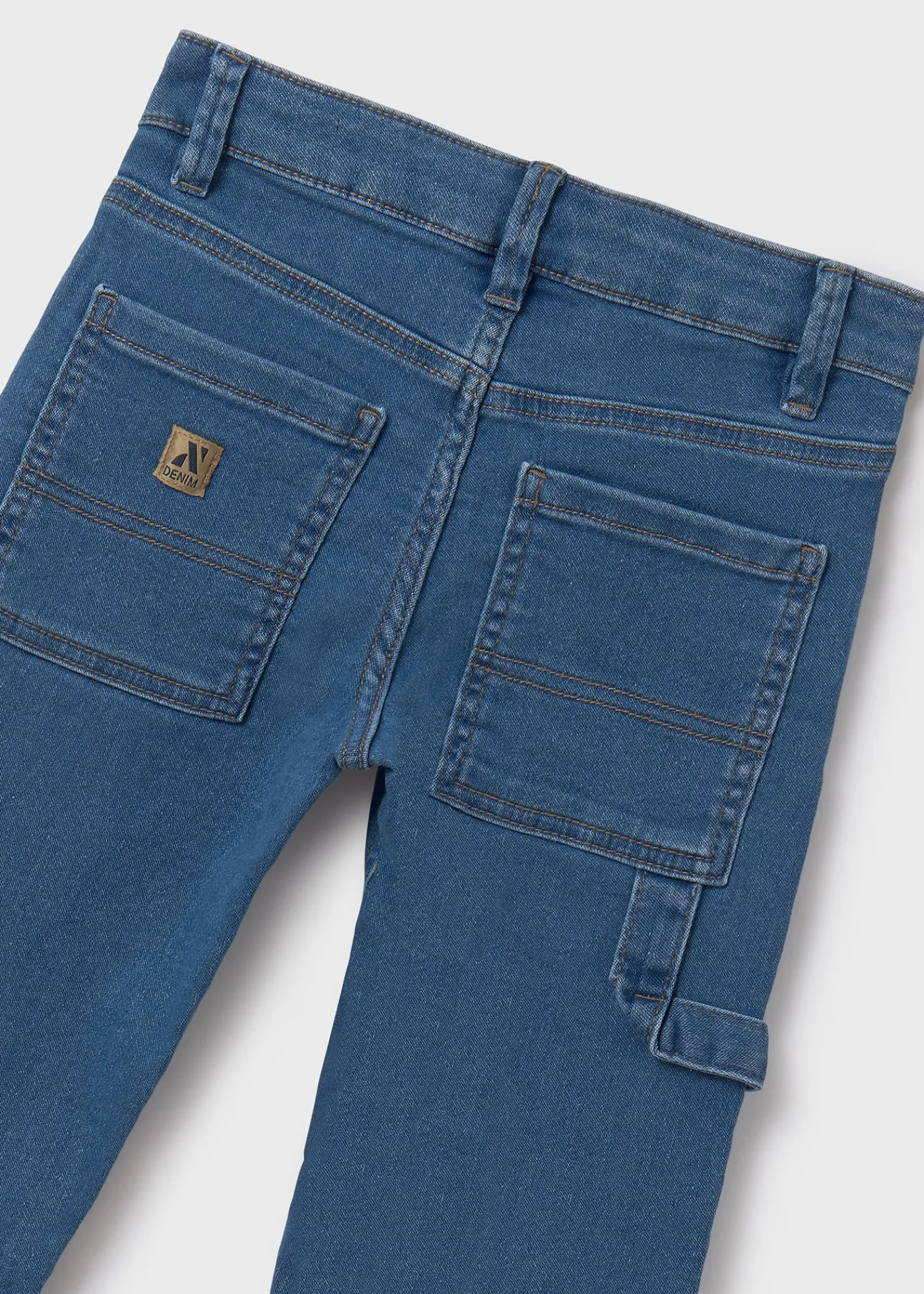 Sale Pantalón vaquero pespuntes recto chico Pantalones