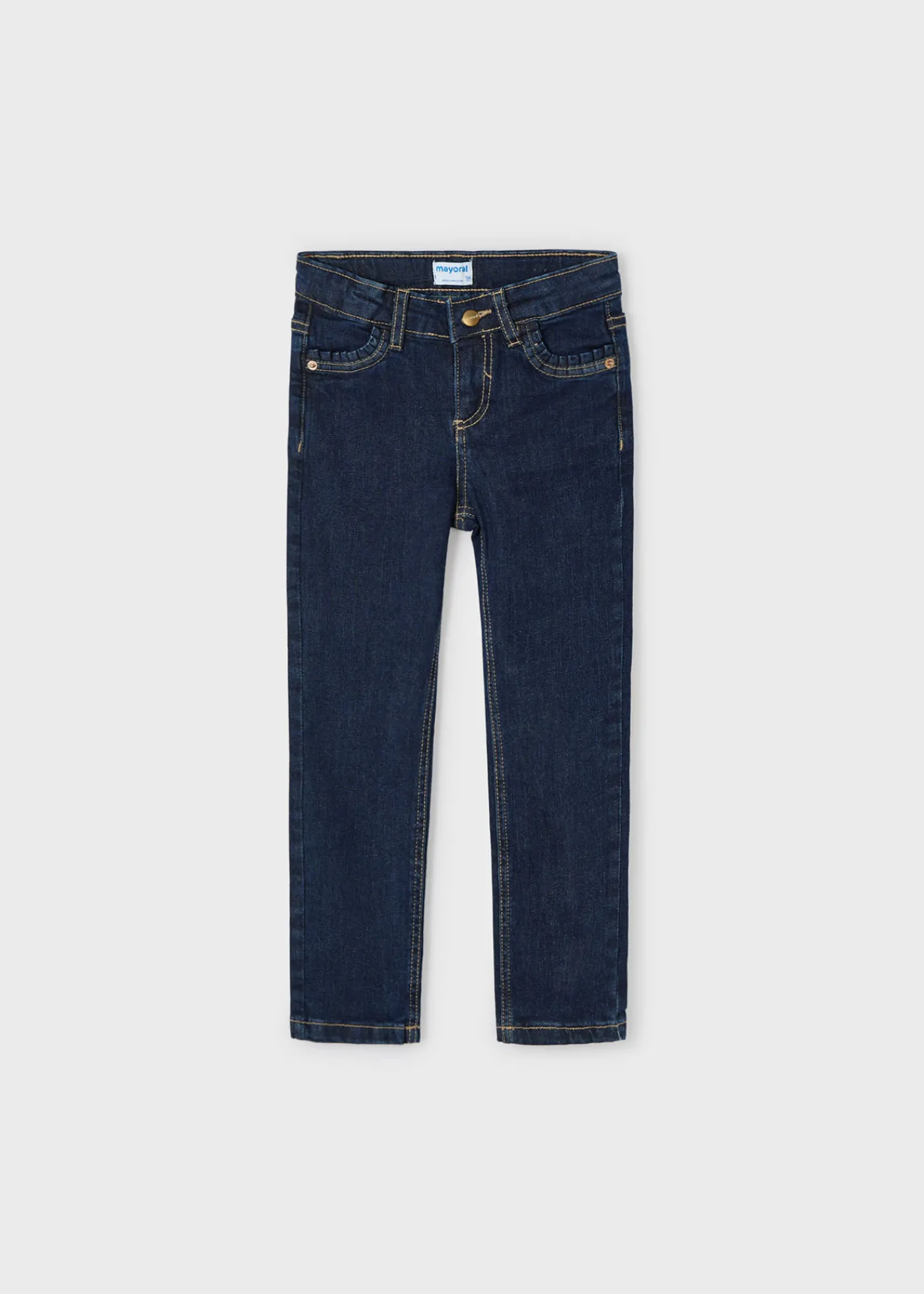 Best Sale Pantalón vaquero pitillo básico niña Pantalones Y Faldas