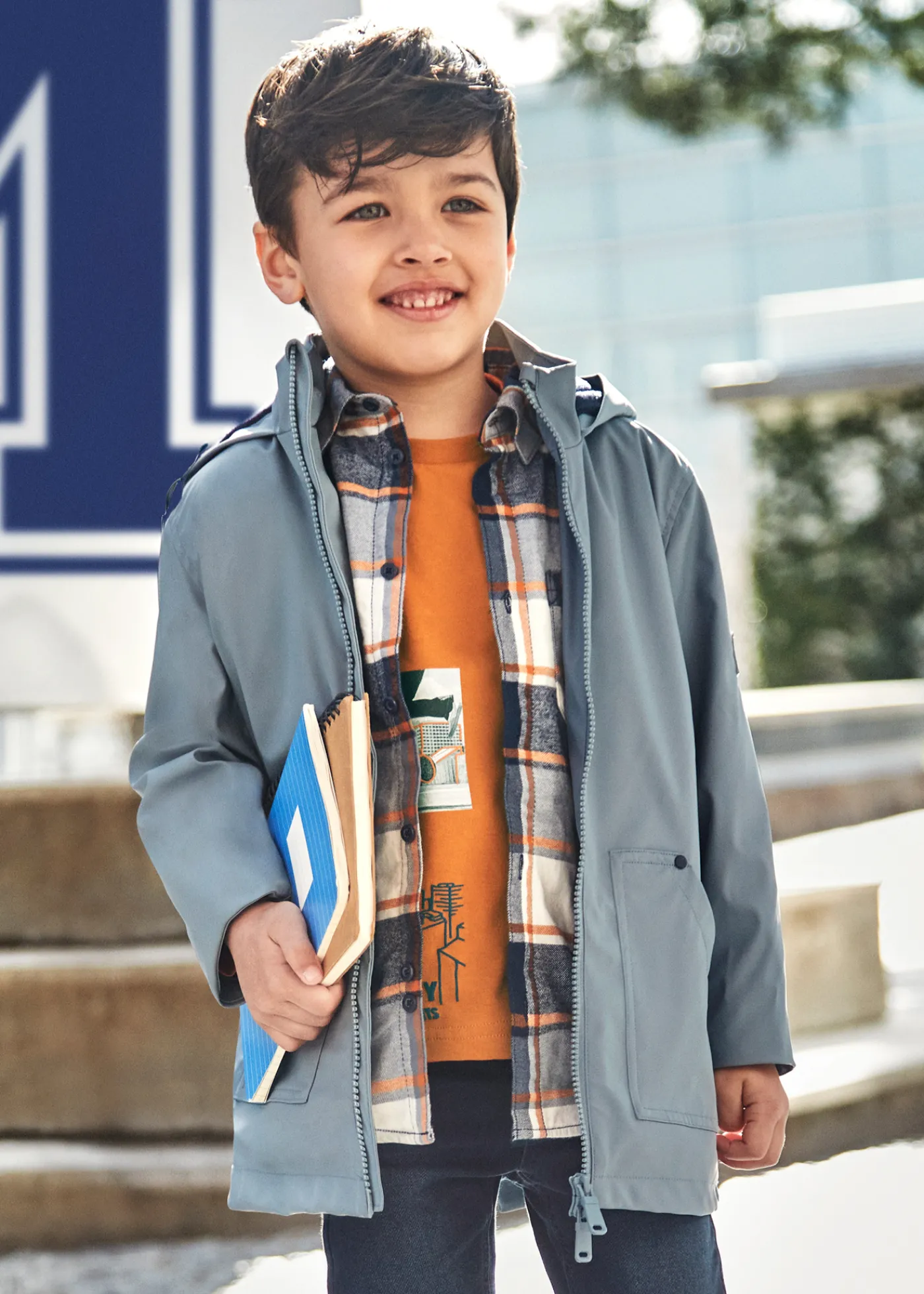 Sale Parka engomada niño Abrigos Y Chaquetas