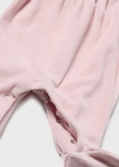 Shop Pelele tundosado cuello recién nacida Pijamas Y Peleles