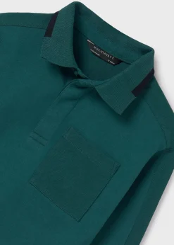 Online Polo contrastes piqué chico Polos