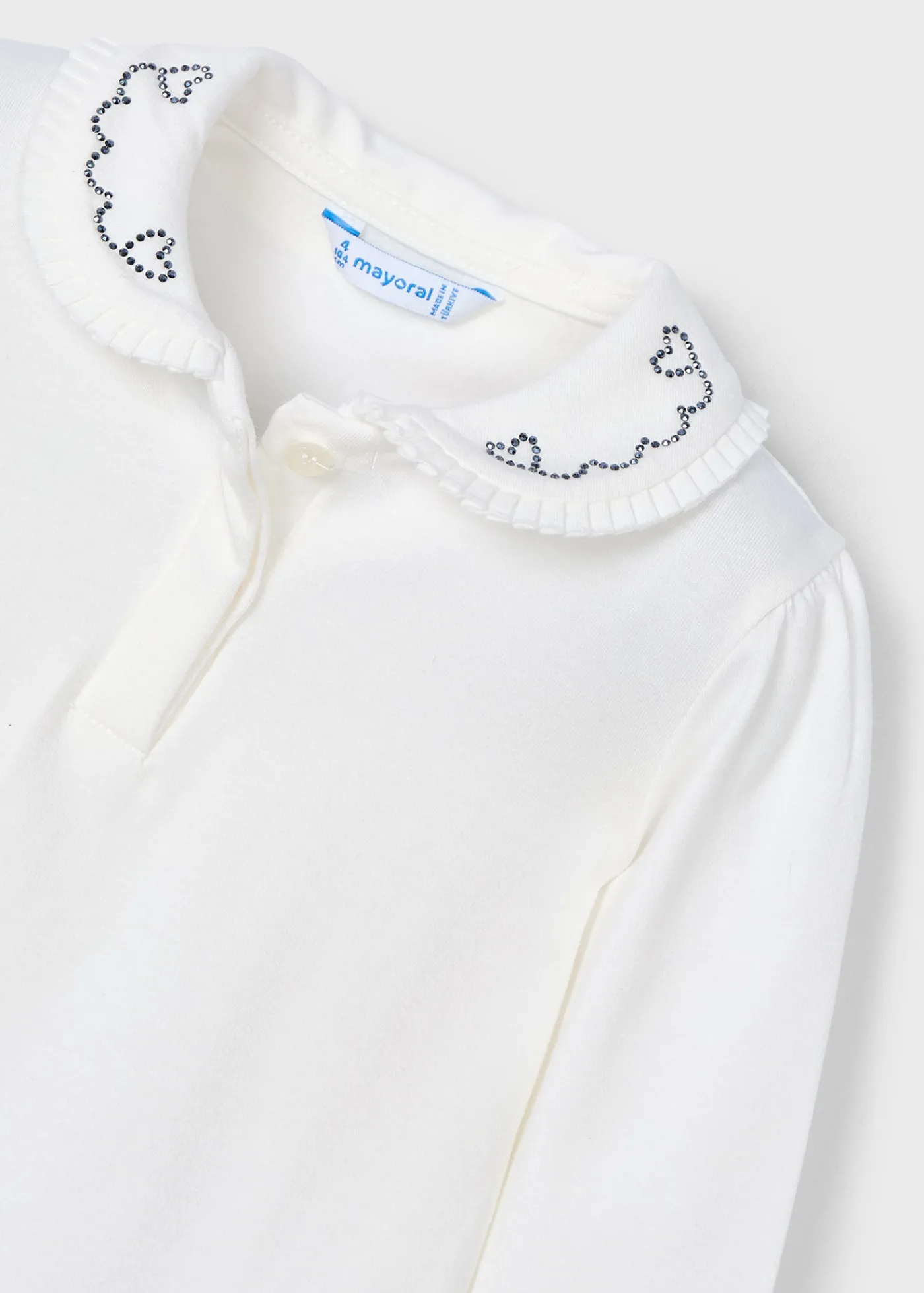 Flash Sale Polo cuello decorado básico niña Camisetas Y Polos