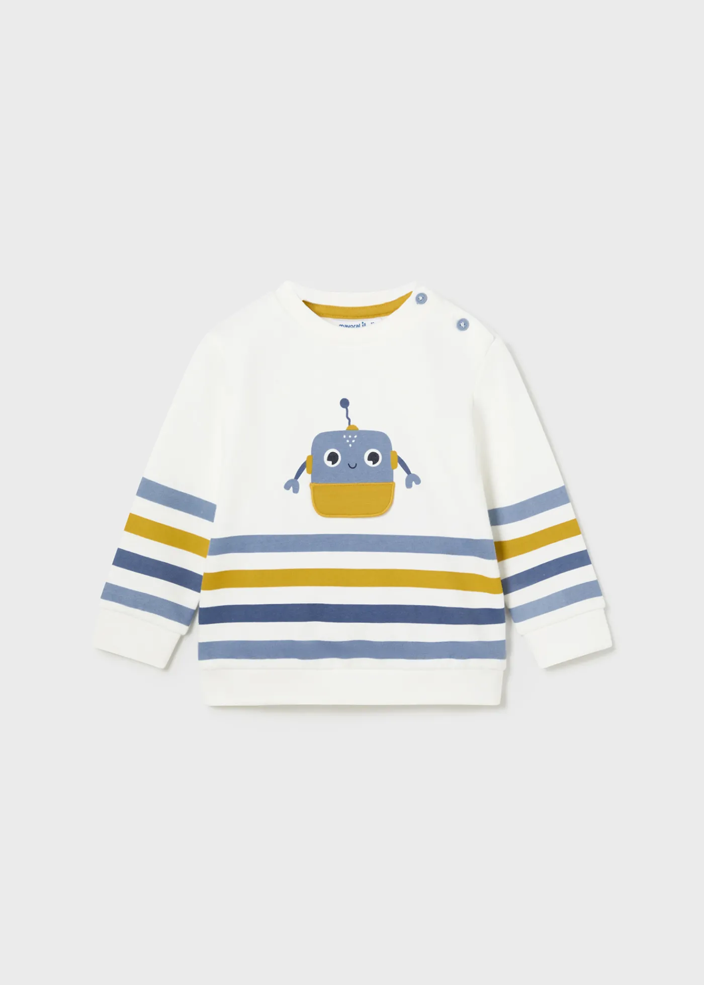 Clearance Pullover rayas aplique bebé Jerséis Y Sudaderas